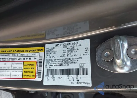 2024 Ford Bronco Sport Big Bend from USA, damaged, VIN 3FMCR9B65RRF65152